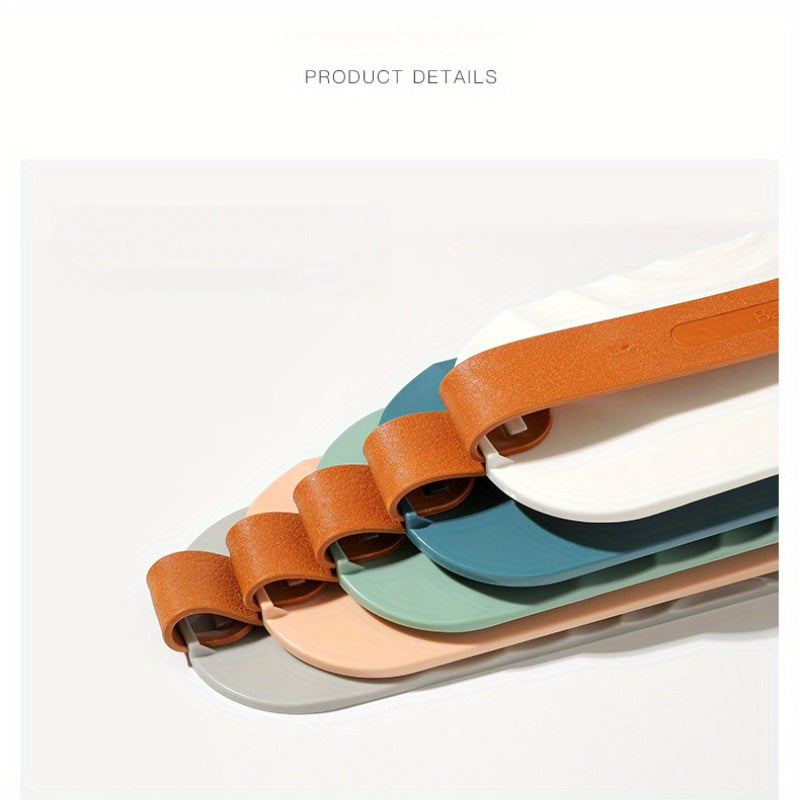 Wall-Mounted Slipper Storage Organizer Bathroom Shoe Rack Space-Saving Plastic