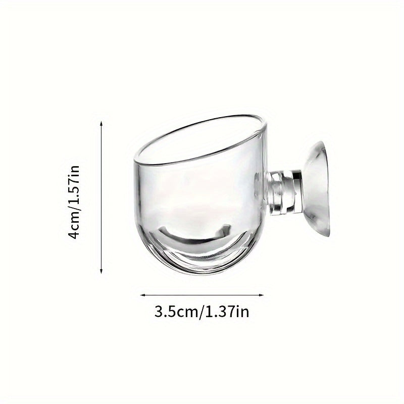 Clear Aquarium Plant Pots with Suction Cups Set of 5 Plastic Aquatic Planters for Fish Tanks