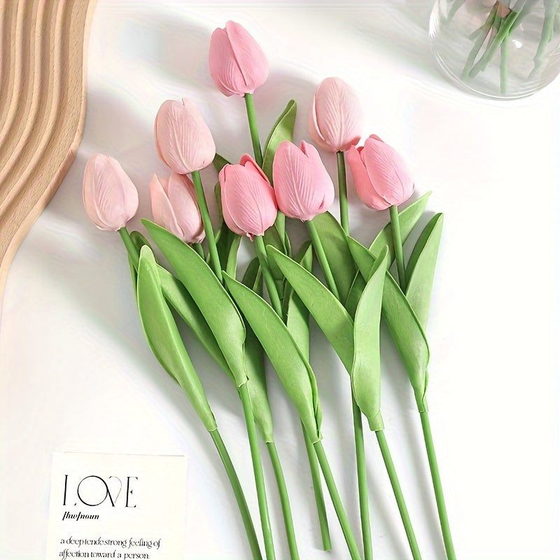 10pcs Artificial Tulip Flowers for DIY Wedding Decoration Gifts