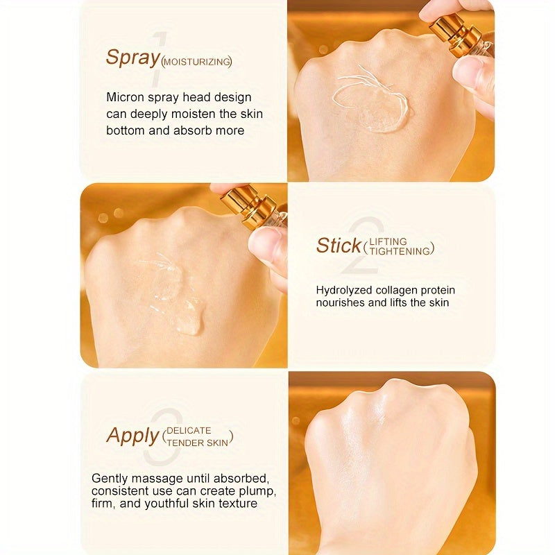 Skincare Set with Protein Thread Infused Serum for Firming and Moisturizing