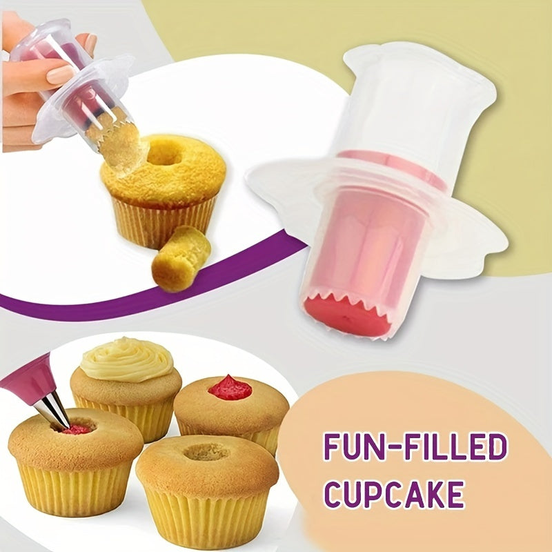 Cupcake Corer Food-Safe Plastic Baking Tool for Filling and Decorating