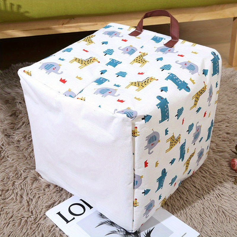 Квадратные корзины для хранения из хлопкового микса с ручками для белья, игрушек и организации