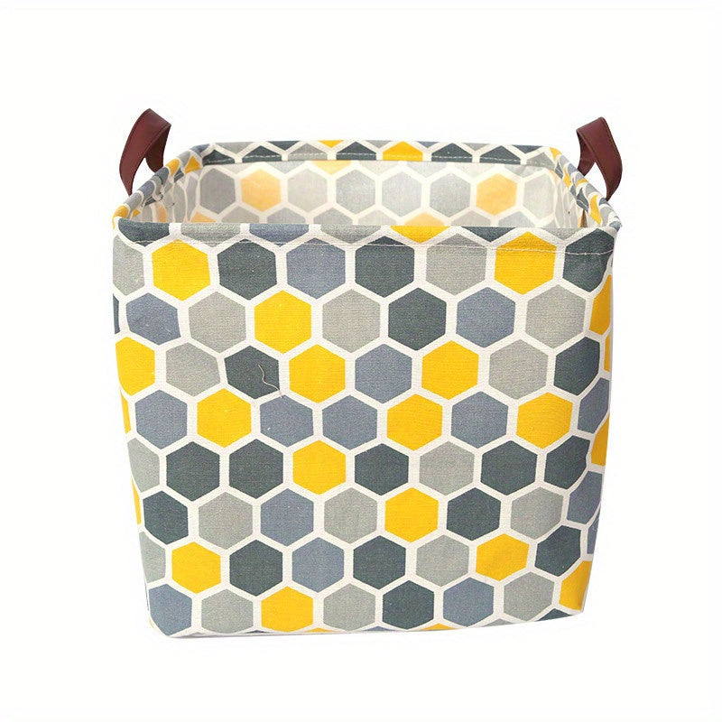 Квадратные корзины для хранения из хлопкового микса с ручками для белья, игрушек и организации