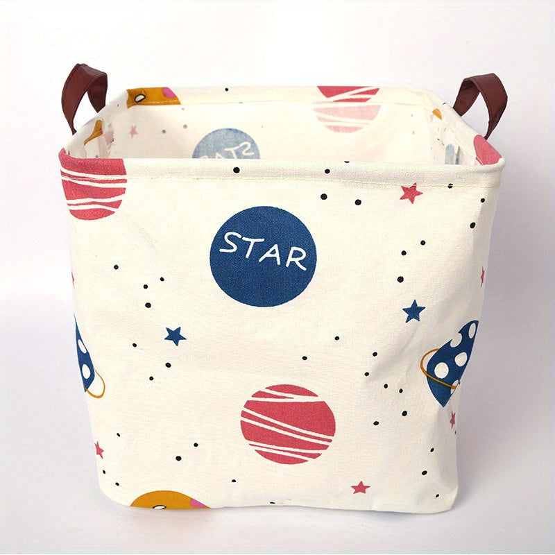 Квадратные корзины для хранения из хлопкового микса с ручками для белья, игрушек и организации