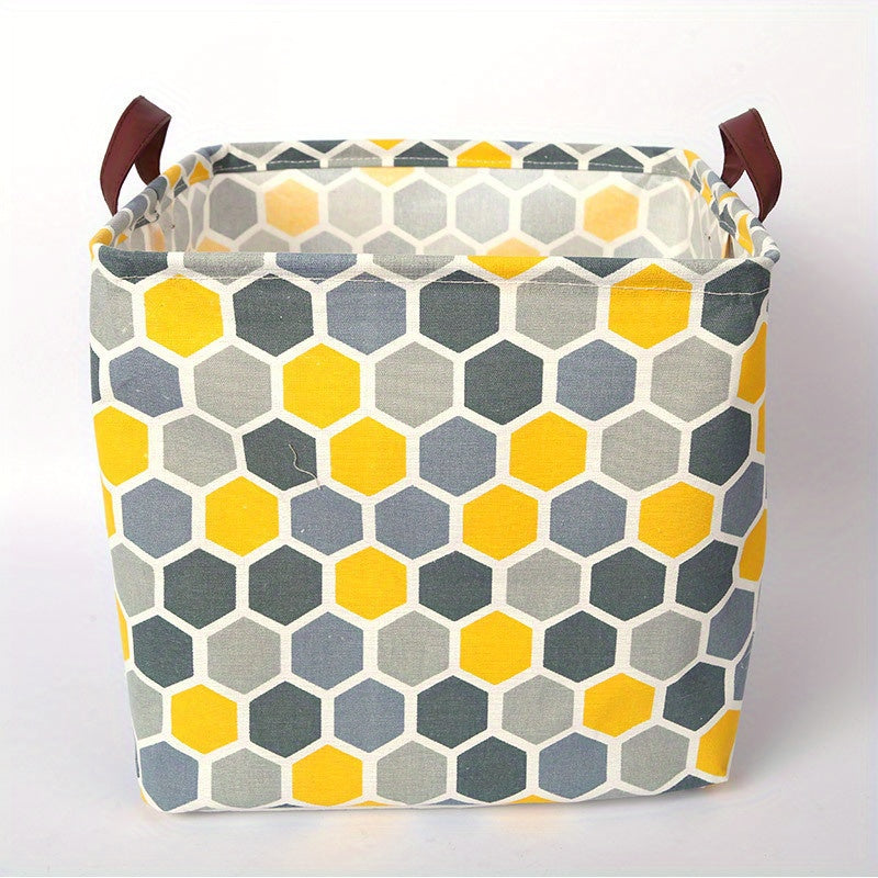 Квадратные корзины для хранения из хлопкового микса с ручками для белья, игрушек и организации