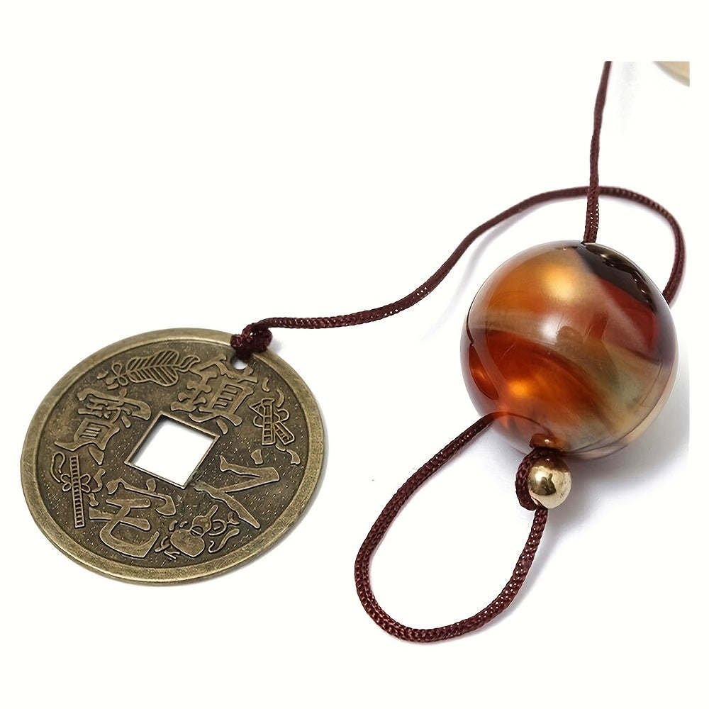 Copper Alloy Wind Chimes with 6 Bells for Garden and Home Decor