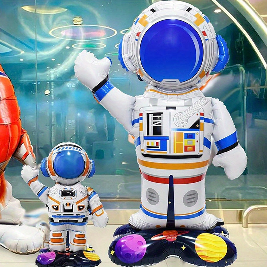 3-Piece Cartoon Rocket Astronaut Balloons for Party Decorations for Birthdays Weddings and More