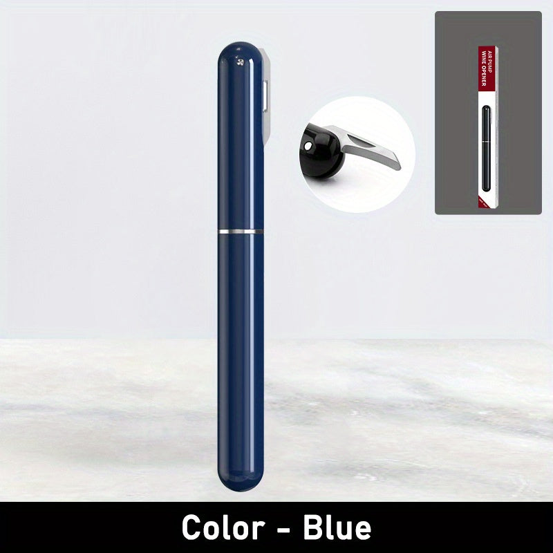 Electric Wine Opener with Foil Cutter Portable Battery Operated Black Red