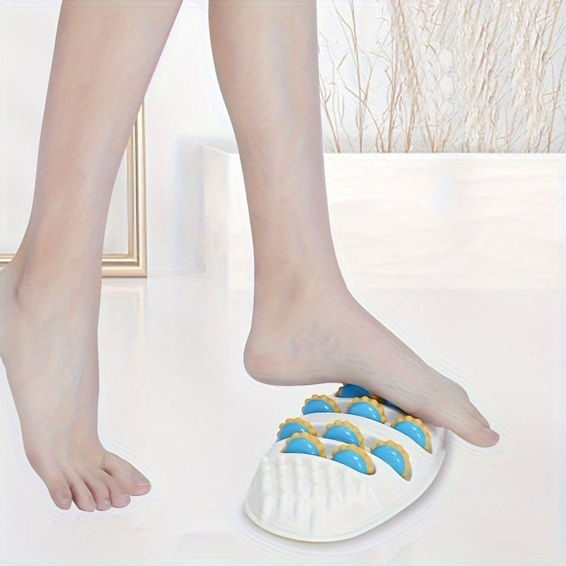 4-Row ABS Foot Massager for Muscle Relaxation Yoga Fitness Roller