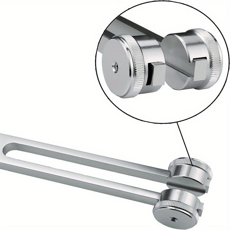 128Hz Tuning Fork with Mallet and Cloth Bag for Yoga Healing Meditation Ear Massage