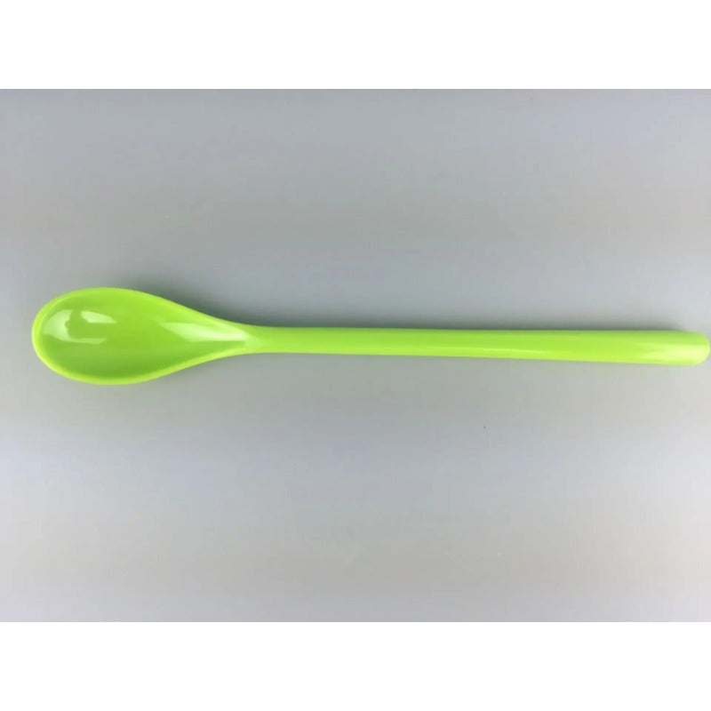 Rang-barang plastmass uzun tutqichli qahva qoshiq Melamin zanglamas po'lat aralashtirish uchun idish