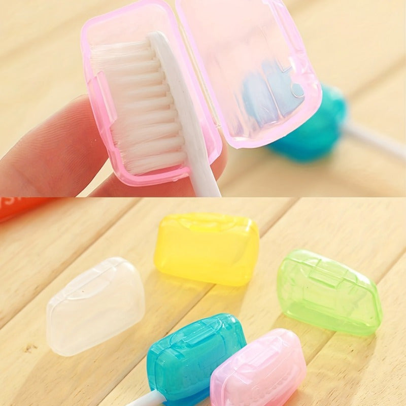 5Pcs Portable Toothbrush Cases Plastic Travel Organizer Durable Protectors