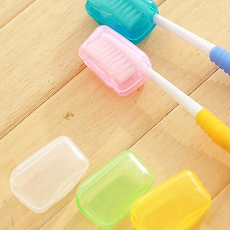 5Pcs Portable Toothbrush Cases Plastic Travel Organizer Durable Protectors