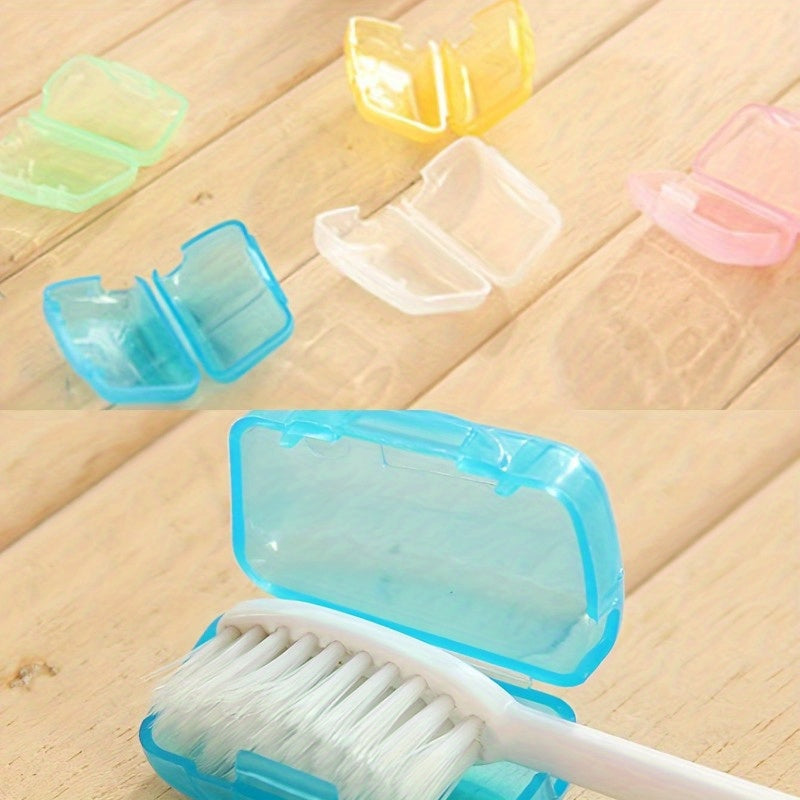 5Pcs Portable Toothbrush Cases Plastic Travel Organizer Durable Protectors