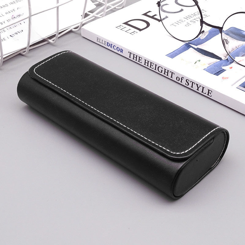 Handmade PU Glasses Case for Myopia and Sunglasses Portable Eyewear Storage