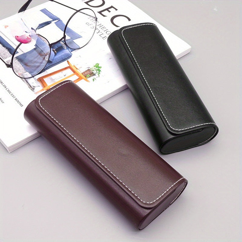 Handmade PU Glasses Case for Myopia and Sunglasses Portable Eyewear Storage