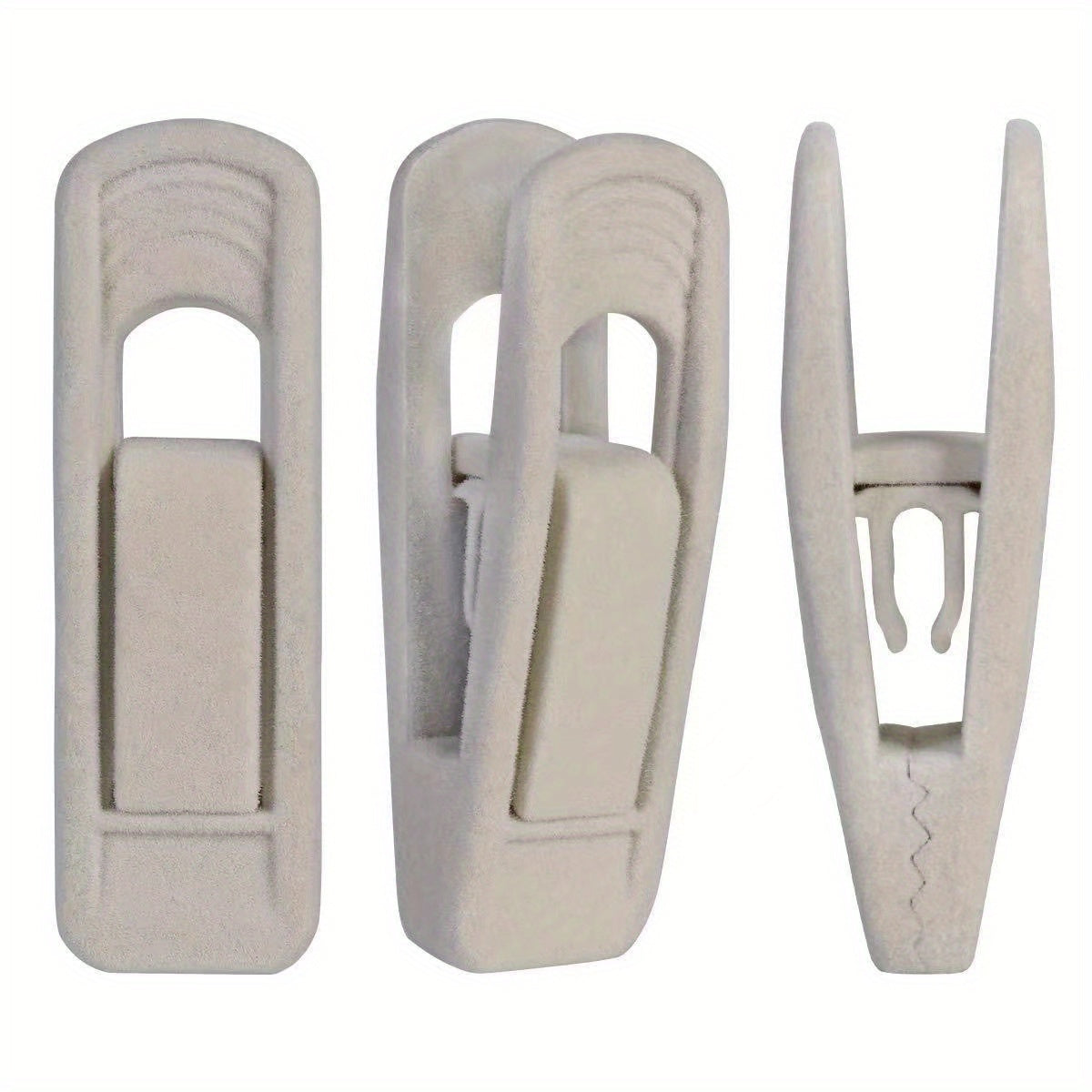 Set of 10 Velvet Hanger Clips for Pants Clothes and Accessories Strong Clips for Thin Velvet Hangers