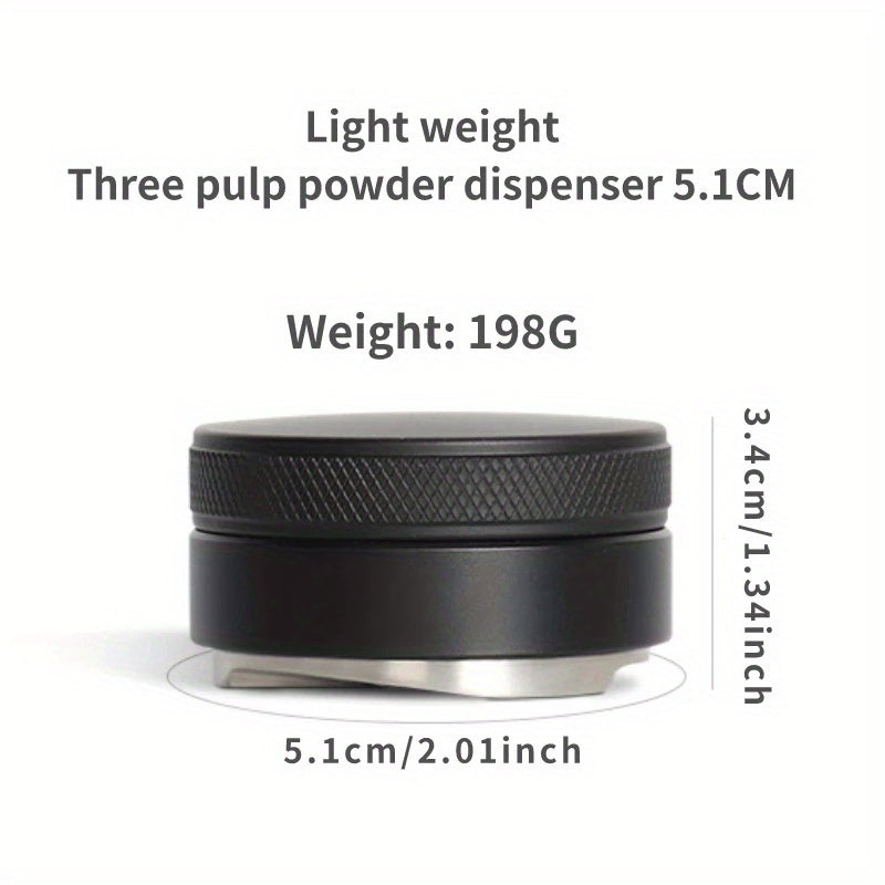 51/53/58mm portafilterlar uchun sozlanadigan tamper bilan kofe tarqatgich darajasi