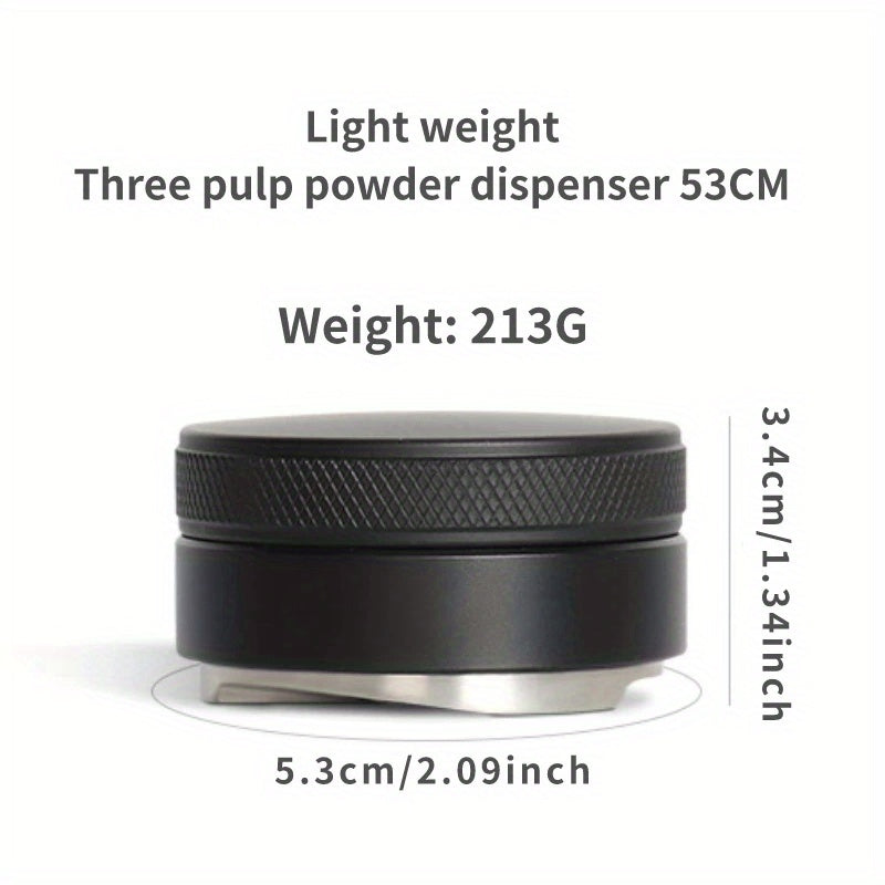 51/53/58mm portafilterlar uchun sozlanadigan tamper bilan kofe tarqatgich darajasi