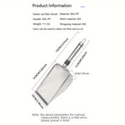 Stainless Steel Cat Litter Scoop with Fine Mesh Non-Stick Surface Easy to Clean