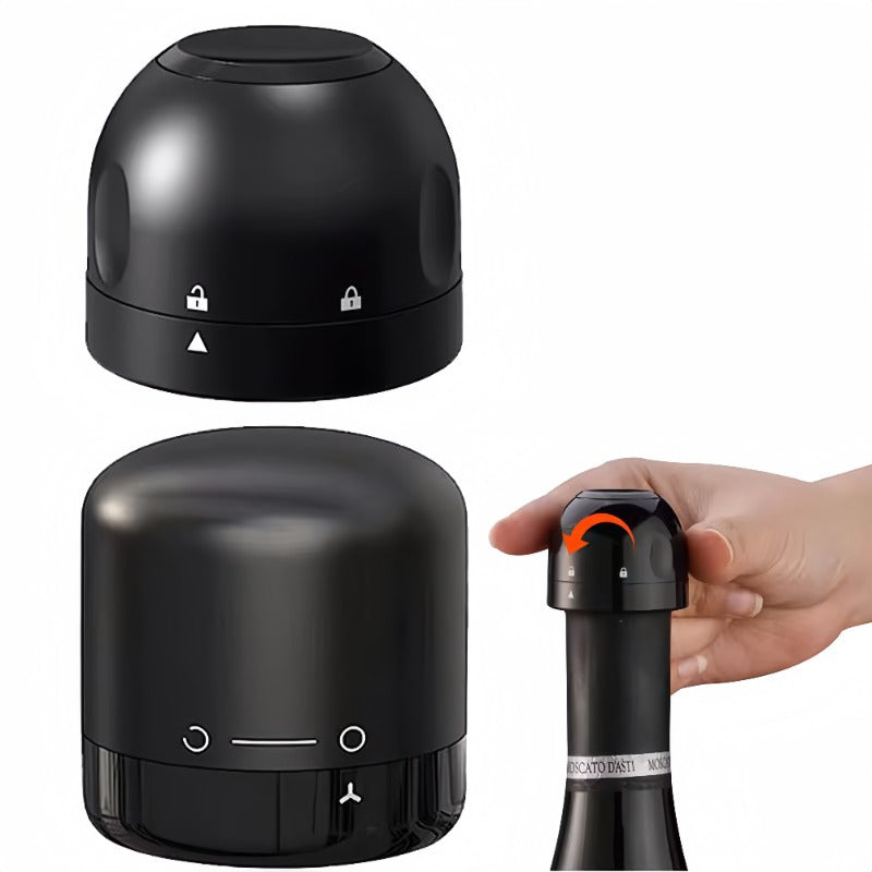 Silicone Wine Bottle Stopper Vacuum Sealed Leak-Proof Universal Fit