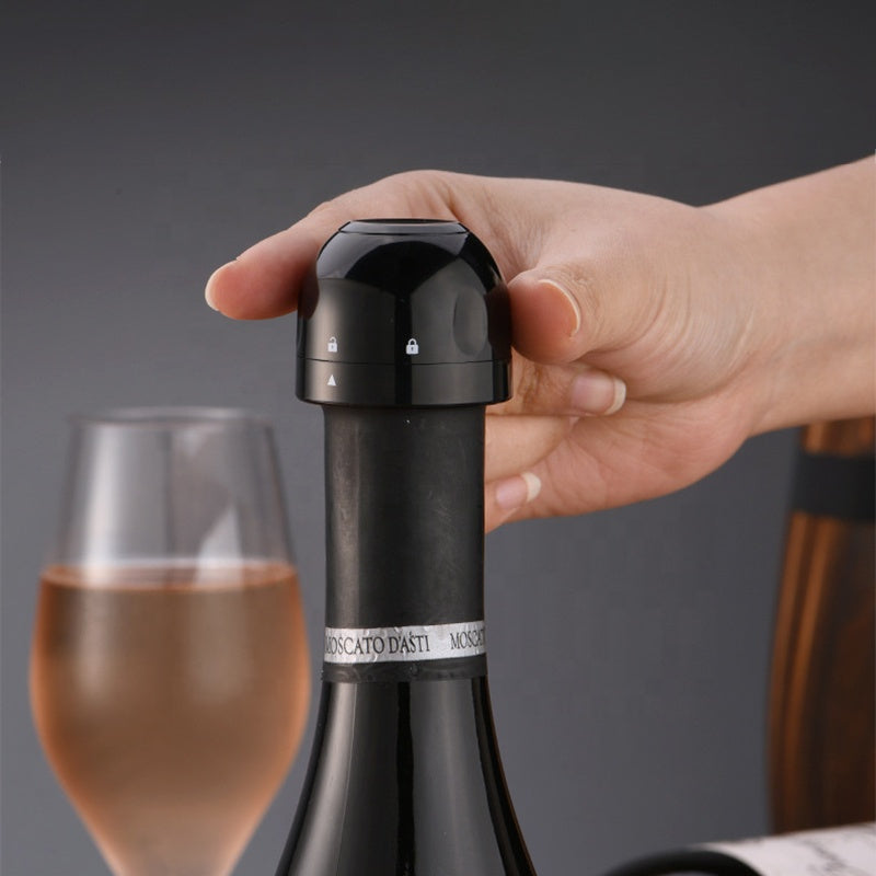 Silicone Wine Bottle Stopper Vacuum Sealed Leak-Proof Universal Fit