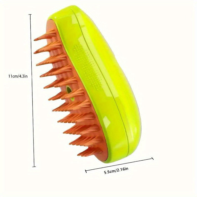 Self-Cleaning USB Rechargeable Cat and Dog Grooming Brush with Massage Comb