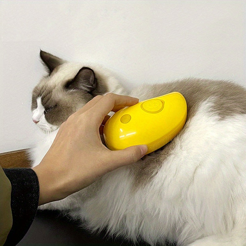 Self-Cleaning USB Rechargeable Cat and Dog Grooming Brush with Massage Comb