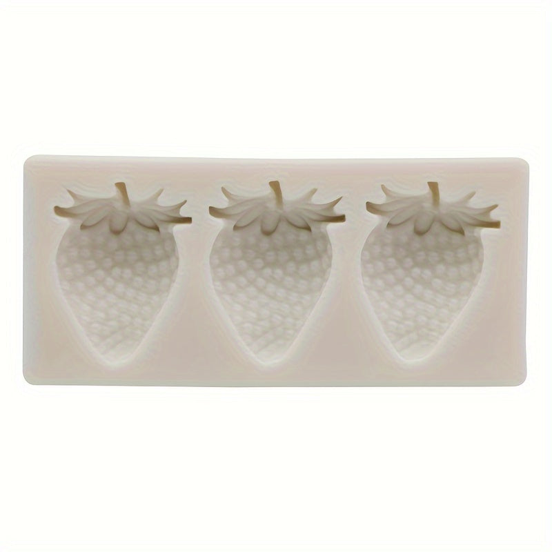 Silicone Fondant Mold for Cake Decorating and Candy Making - Strawberry Pineapple 3D Design