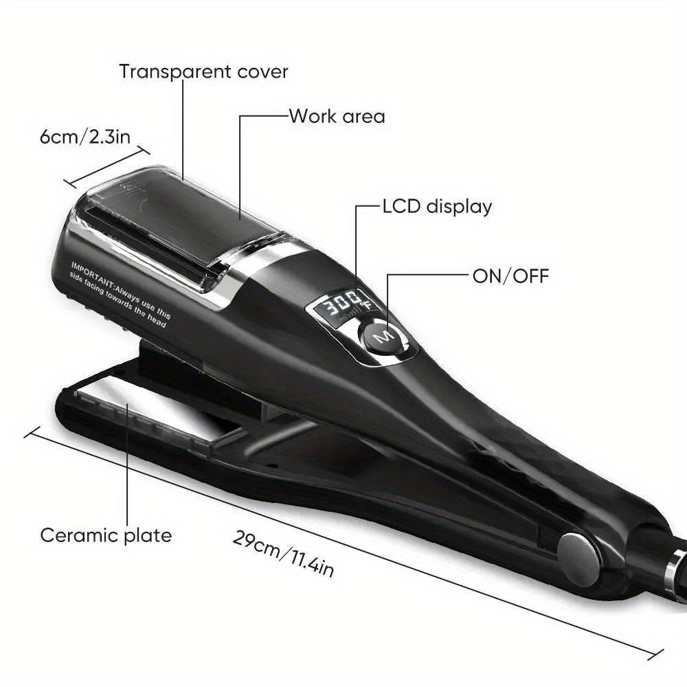 2-in-1 Soch kesish mashinasi va klipper bilan to'g'ri chiziqli sochlarni parvarish qilish