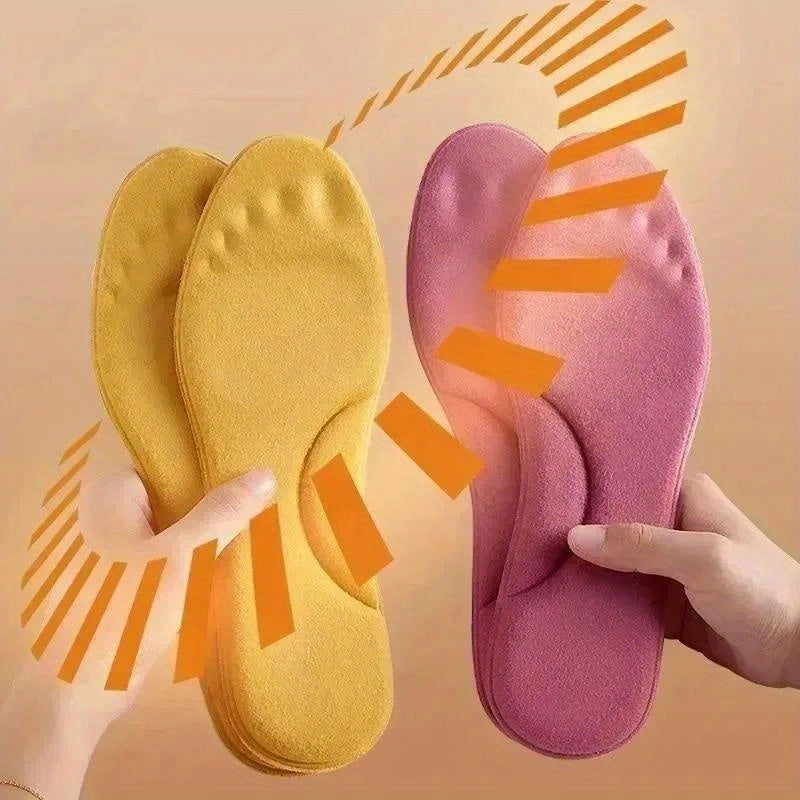 Unisex Winter Insoles Thickened Non-slip Memory Foam Shoe Pads Warm Sports