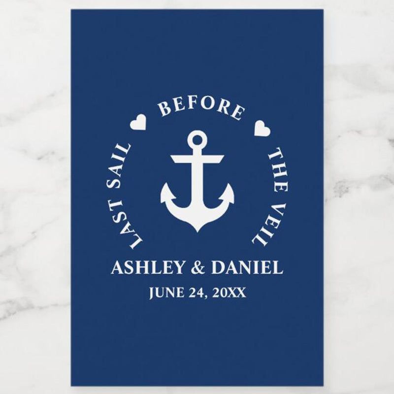 Personalized Paper Square Labels for Weddings and Parties, Custom Name and Date Stickers, Pack of XX