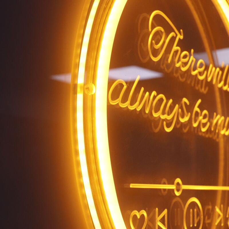 Personalized Neon Light Sign with Name, USB 3D Carved Neon Art for Room Decor