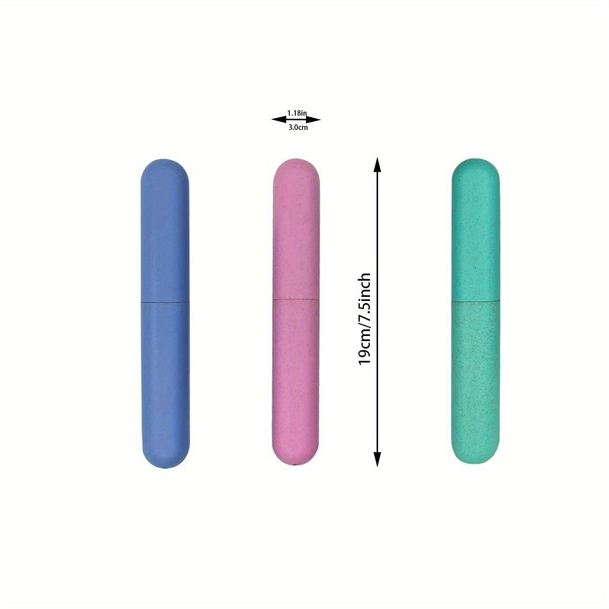 Travel Toothbrush Cases 4 Pack Durable Plastic Hygiene Travel Containers