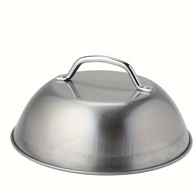 Stainless Steel Steak Cover 22.86cm Hemispherical Food Protector for BBQs and Restaurants