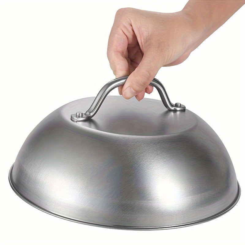 Stainless Steel Steak Cover 22.86cm Hemispherical Food Protector for BBQs and Restaurants