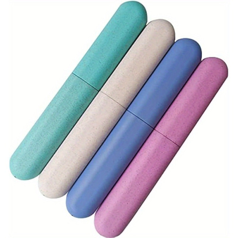 Travel Toothbrush Cases 4 Pack Durable Plastic Hygiene Travel Containers