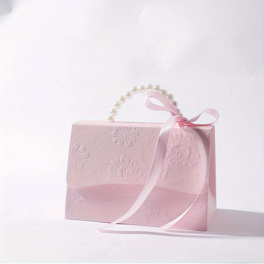 Набор подарочных мешков для конфет с тиснением под цветок для свадеб, вечеринок, подарков, маленьких и больших