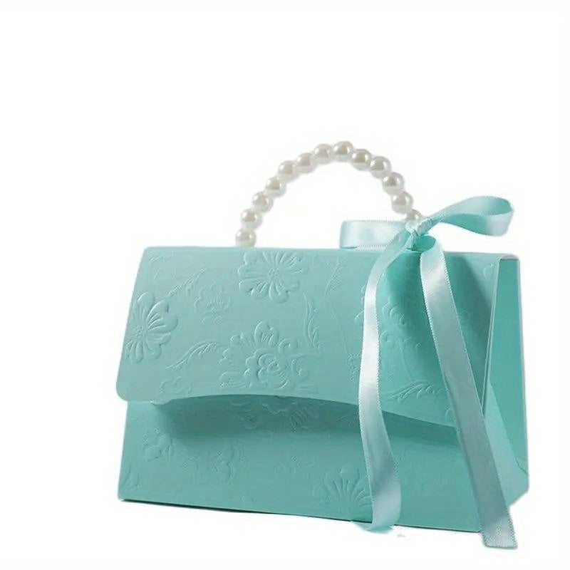 Набор подарочных мешков для конфет с тиснением под цветок для свадеб, вечеринок, подарков, маленьких и больших