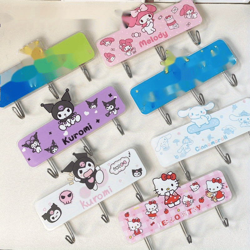 Sanrio Character Hook with Strong Adhesive for Home and Office Use