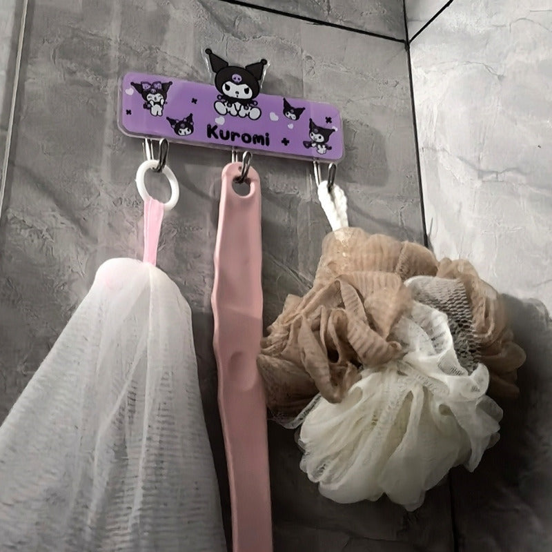 1 dona Sanrio tutqichi, uyda yoki ofisda turli maqsadlar uchun kuchli yopishtiruvchi bilan.