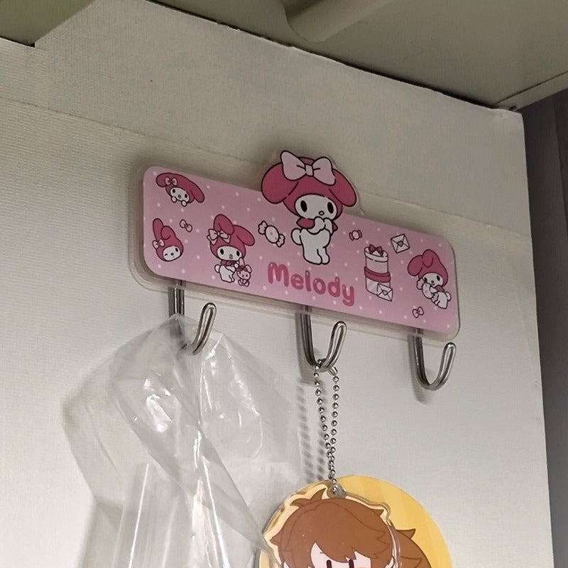 1 dona Sanrio tutqichi, uyda yoki ofisda turli maqsadlar uchun kuchli yopishtiruvchi bilan.