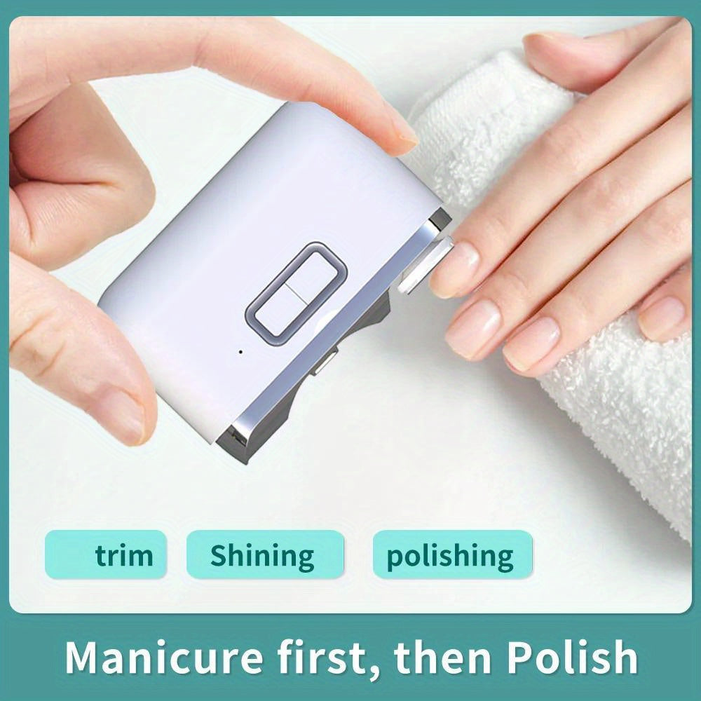 Electric Nail Clipper for Adults 2-in-1 with Light and Trimmer