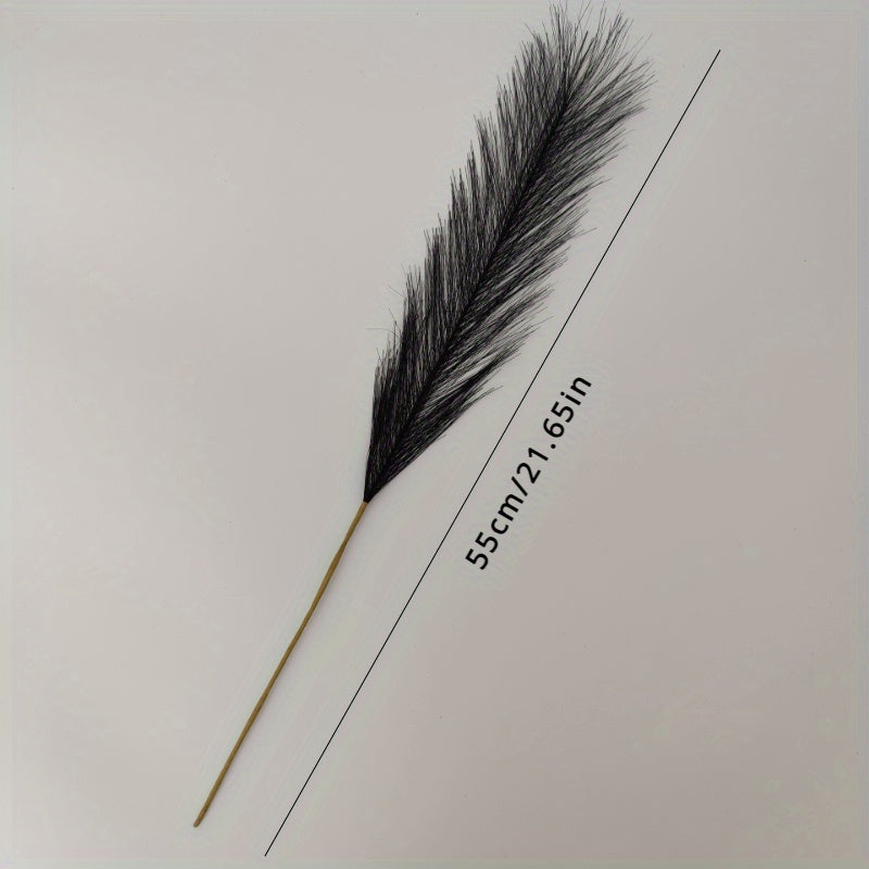 Set of 10 Faux Pampas Grass Artificial Plants for Home Decor and Thanksgiving