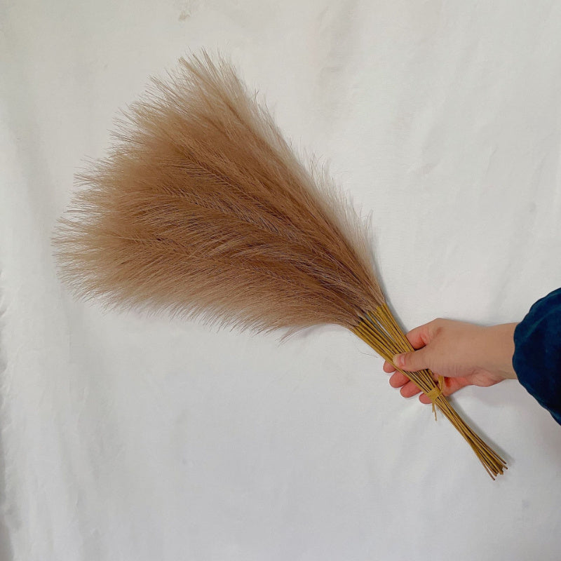 Набор из 10 искусственных трав пампас - не осыпаются, отлично подходят для домашнего декора, идеально для Дня благодарения.