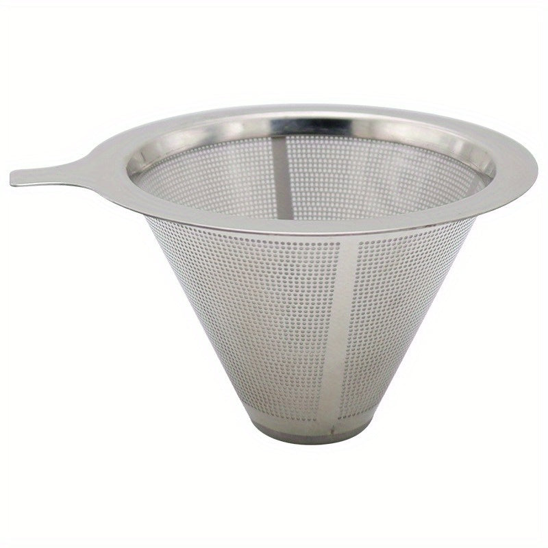 Reusable Stainless Steel Pour Over Coffee Dripper Single Cup Coffee Maker