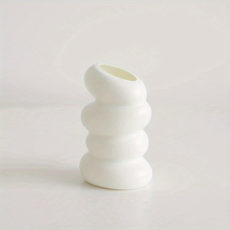 Modern Nordic Plastic Flower Vase Cylinder Unbreakable for Tulips Home Decor