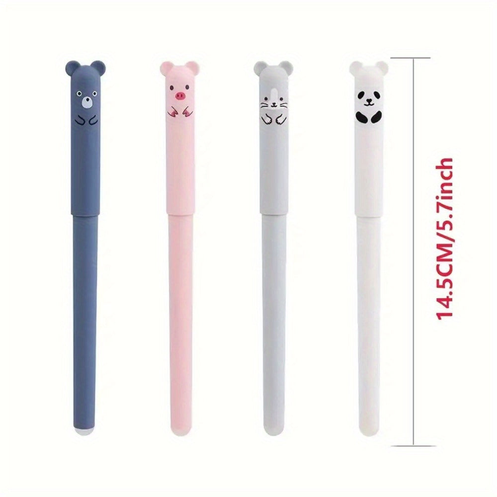 56-Piece Kawaii Panda Erasable Gel Pen Set Refillable Washable Stationery for School Office