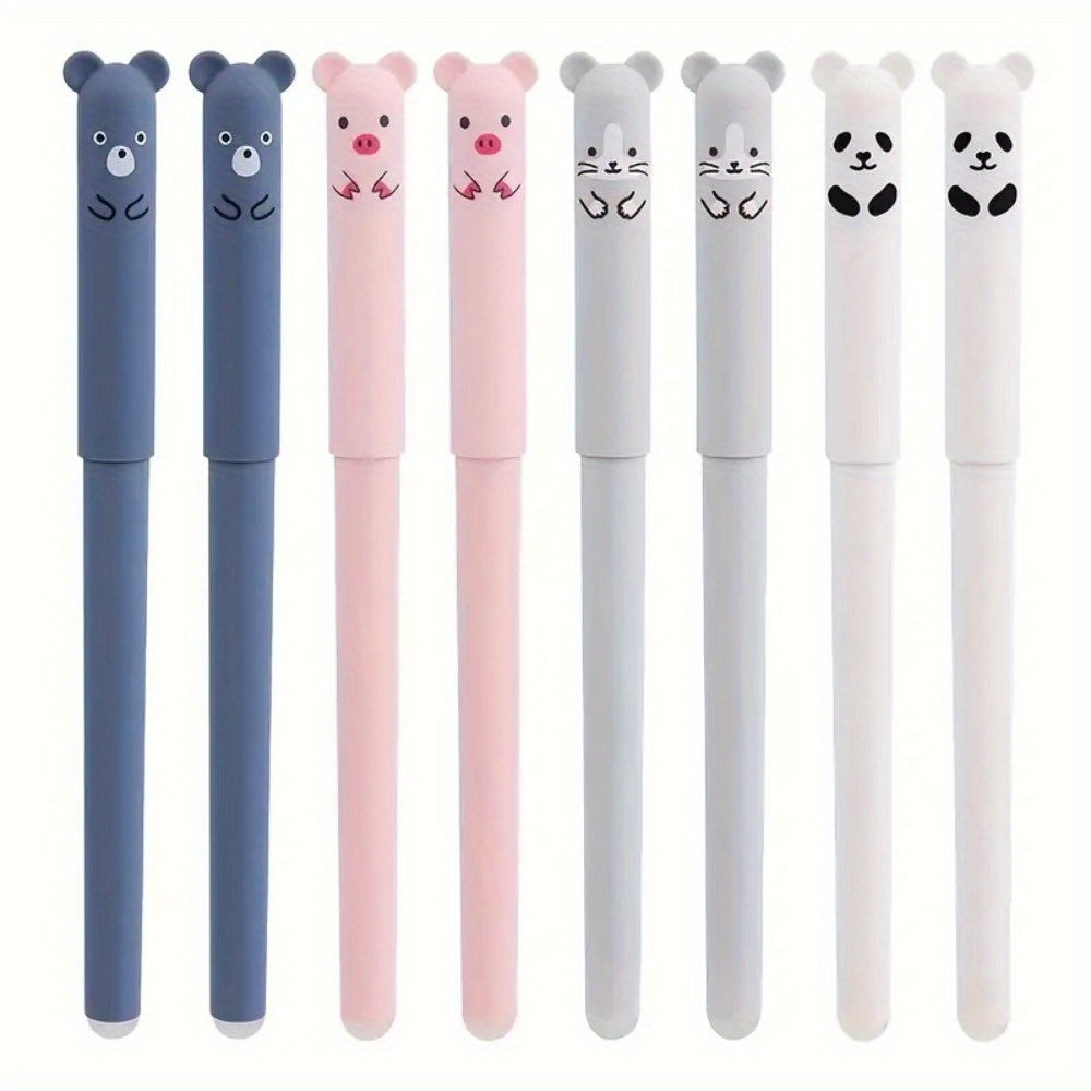56-Piece Kawaii Panda Erasable Gel Pen Set Refillable Washable Stationery for School Office