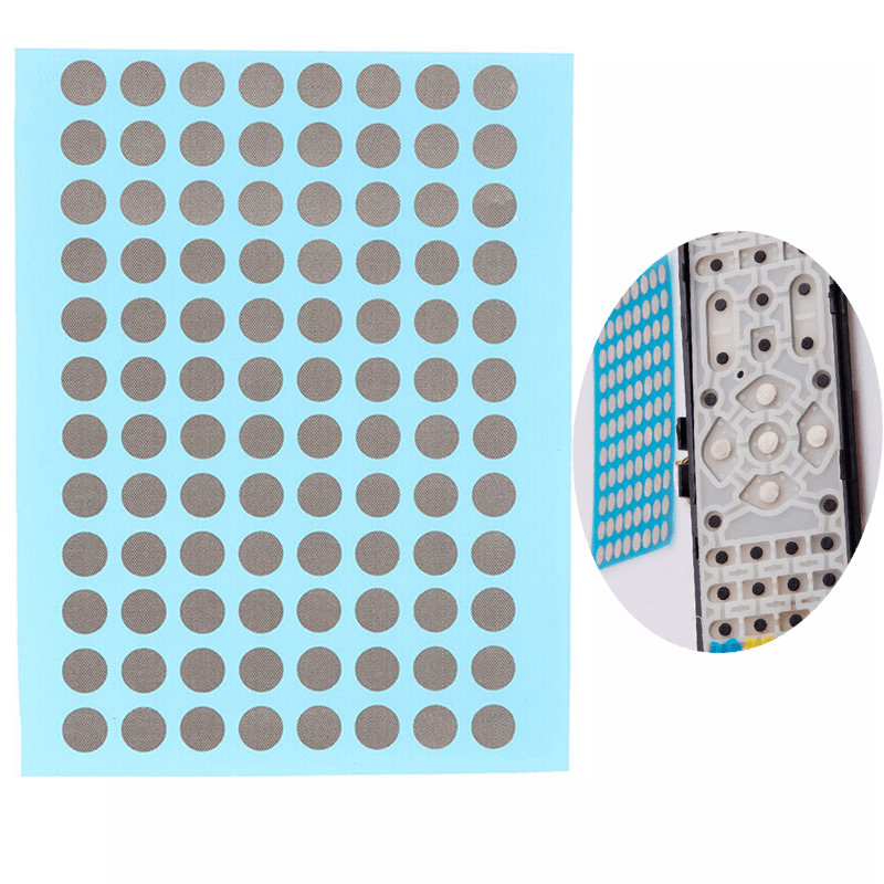 Conductive Tape Patches for Remote Control Buttons 88 Sheets White Polyester Fiber